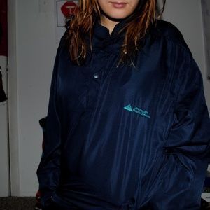Navy Blue Windbreaker